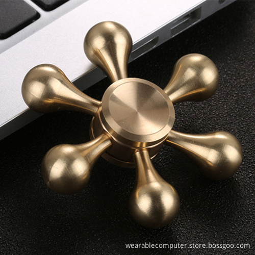 High Quality Popular Toy Factory Direct Sales Brass Fidget Spinner With Retail Pakage